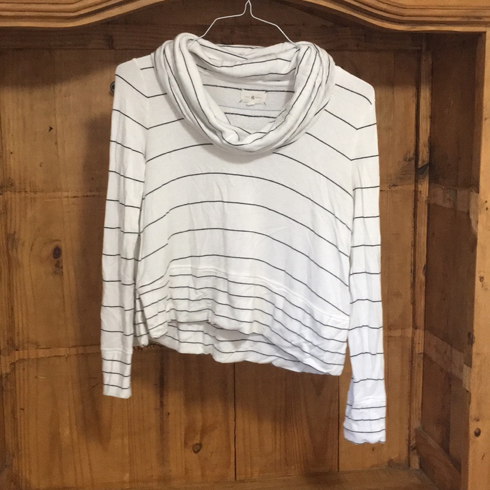 Lou and Grey Stripped Cowl neck sweater